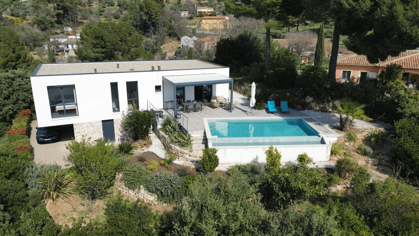 Villa Moderne Vue Panoramique – Piscine & Calme
